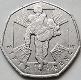 50 pence 2006 Marea Britanie, Victoria Cross, soldier, km#1058, Europa
