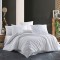 Lenjerie pat creponata 100% bumbac - doua persoane horeca line