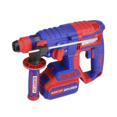 Ciocan Rotopercutor EMTOP ELRH20208, Motor Fara Perii, 1100 RPM, 5400 BPM, Diametru Gaurire 22mm Beton, 2J, Mandrina SDS Plus, 3 Burghie si Dalta Incl