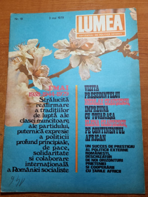 revista lumea 3 mai 1979-vizita lui ceausescu in africa foto