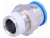 Racord push-in simplu Festo 0,95&divide;6bar cu garnitură cauciuc NBR