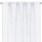 Perdea Decorativă, Model cu Bandă, Material Poliester, Culoare Alb, Dimensiuni 140x140 cm