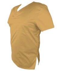Halat Medical Pe Stil, Bej cu Elastan, Model Classic Barbati - XL foto