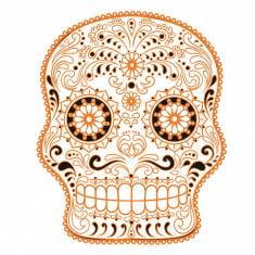 Sticker decorativ, Skull, 78 cm, 216STK-9