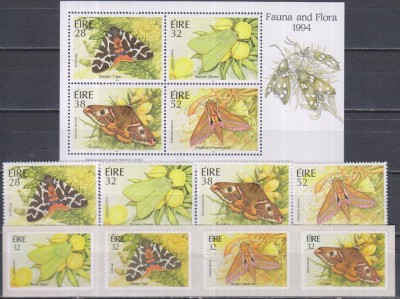 Timbre cu fluturi din Irlanda foto