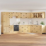 vidaXL Dulap cu sertar cu raft SKI 14 pcs Maro Miere Lemn de pin masiv 3392646