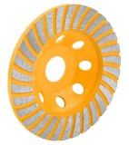 Disc Diamantat Slefuire Beton Tolsen, 115mm, Turbo, Segmente Diamantate, Arbore 22.22mm
