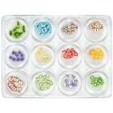 Cumpara ieftin Kit decorativ de 12 buc - Nail Art Fimo, 5g, INGINAILS