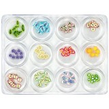 Cumpara ieftin Kit decorativ de 12 buc - Nail Art Fimo, 5g