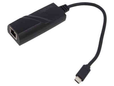 Adaptor USB la Ethernet, USB 3.2, Negru foto