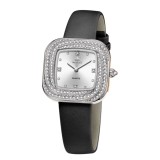 Cumpara ieftin Ceas de dama Olevs CS1928, piele naturala, negru, cadran alb