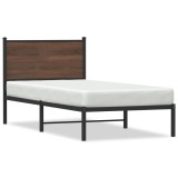 Cumpara ieftin Cadru pat metalic fara saltea, stejar maro, 75x190 cm