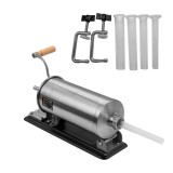 Aparat manual de facut carnati ROTOR RY-2006PA,orizontal,3,5 kg,inox alimentar,cuva rabatabila,4 palnii,fixare pe masa cu cleme