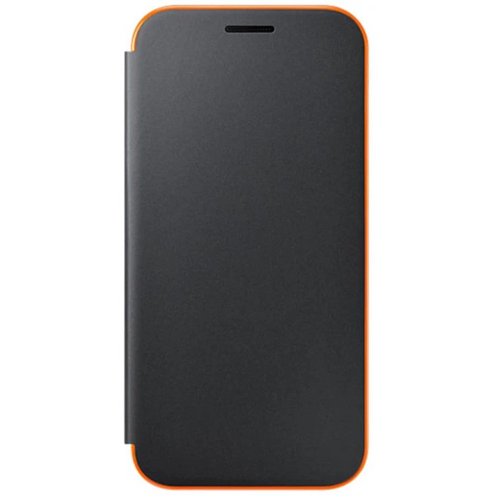 Husa de protectie Neon Flip Cover Samsung pentru Galaxy A3 (2017) Black, Gold