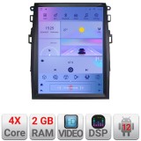 Navigatie auto Ford Mondeo 4 tip Tesla cu GPS, CarPlay, Android Auto, 2GB/32GB