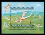 Mongolia 1980 - Aviatie bloc .neuzat,perfecta stare(z)