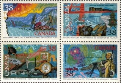 Canada 1989 - explorarea Nordului, bloc neuzat