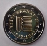 Moneda 2 Euro Estonia 2025 Comemorativa UNC - 500 Ani Primul Text Eston