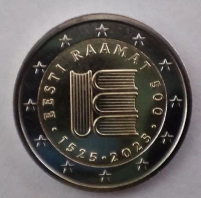ESTONIA moneda 2 euro comemorativa 2025 - UNC foto