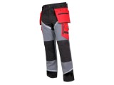 Pantaloni de lucru LAHTI PRO XL negri, gri și roșii 270g/m&sup2; L4050504