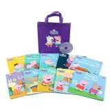 Peppa Pig 10 Book Collection + CD (Purple Bag)