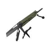 Cuțit multifuncțional Delphin FORS, lama 7 cm, grosime 2 mm, cu set de biti inclus, inoxidabil