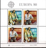 PORTUGALIA 1980, EUROPA CEPT, Personalitati, serie neuzata, MNH, Nestampilat