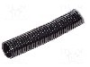 Tub protectie cablu, poliamida 6, diametru interior 27,6mm, neagra, PMA - CYLG-29B
