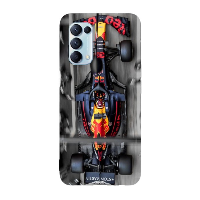 Husa compatibila cu Oppo Find X5, Viceversa, model Aston Martin Formula 1 Red Bull Racing, Silicon, TPU
