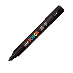 Marker UNI PC-5M Posca, 1.8-2.5 mm,varf mediu,negru