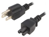 Cablu Alimentare 3x0,75mm&sup2; IEC C5 la NEMA 5-15, 1,8m