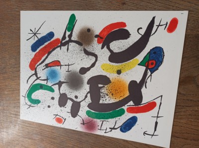JOAN MIRO, LITOGRAFIA ORIGINAL VI foto