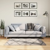 vidaXL Covor pufos &quot;PAMPLONA&quot; cu fire &icirc;nalte, bej/antracit, 120x200 cm