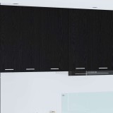 vidaXL Dulap suspendat cu ușă Riga Stejar negru și Alb 40 x 31 x 80 cm 884259