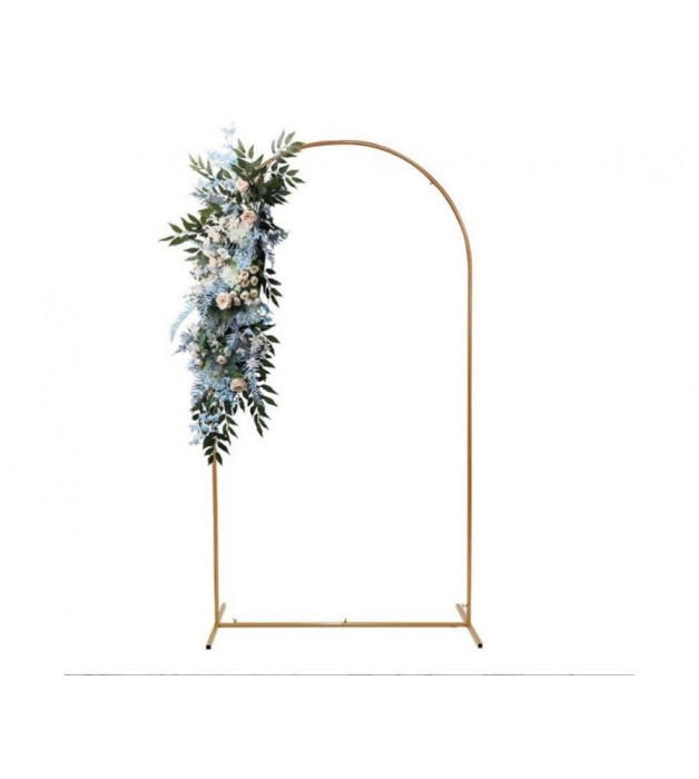 Rama rectangulara cu arc aurie pentru arcade 120x220 cm