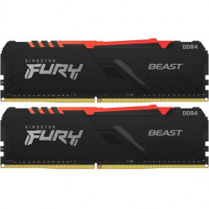 Memorii Kingston FURY Beast RGB 16GB(2x8GB) DDR4 3600MHz CL17 Dual Channel Kit