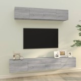 Cumpara ieftin Set dulapuri TV, 4 piese, gri sonoma, lemn prelucrat
