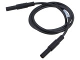 Cablu de măsurare Hirschmann 16A 1m mufă banană 4 mm negru