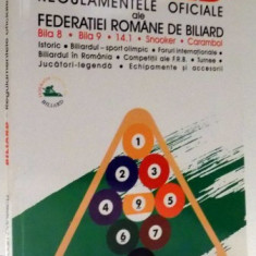 BILIARD, REGULAMENTELE OFICIALE ALE FEDERATIEI ROMANE DE BILIARD de DAN MIREANU, BOGDAN DANESCU , 1999