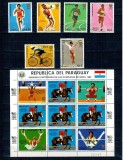 Paraguay 1986 - Jocurile Olimpice, sport, serie cu minicoala neuzata