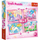 Cumpara ieftin Puzzle trefl 4in1 patrula unicorni si magie