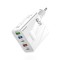 Incarcator priza GaN Fast Charge 65W Techsuit, alb, CHC1