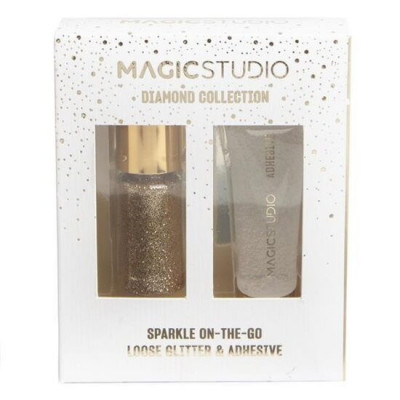 Set sclipici pulbere si adeziv Sparckle On The Go, Magic Studio, 85008 foto