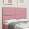VidaXL Tăblie LED Roz 80 cm Catifea