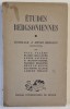ETUDES BERGSONIENNES , HOMMAGE A HENRI BERGSON 1859 -1941 par PAUL VALERY ...ALBERT MILLOT , 1942