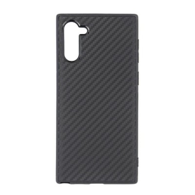 Husa Silicon Samsung Note 10 n970 Black Carbon foto
