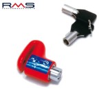 Lacat antifurt blocare disc frana RMS MICRO DISC LOCK - culoare: rosu (diametru PIN blocare disc: 6 mm)