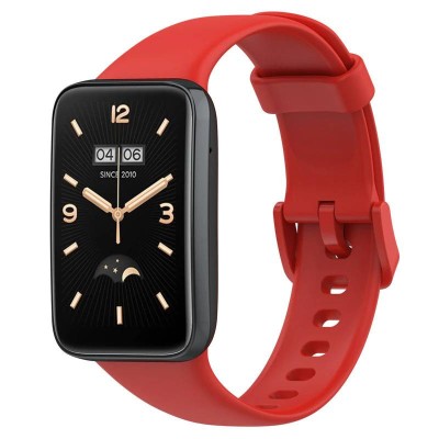 Curea siliconica Edman pentru Xiaomi Mi Band 7 Pro, Rosu foto