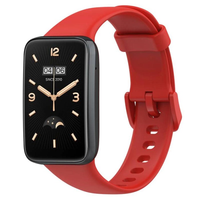 Curea siliconica Edman pentru Xiaomi Mi Band 7 Pro, Rosu