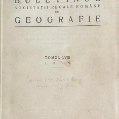 Buletinul Societății Regale Române de Geografie, 1939, autograf Ion Conea